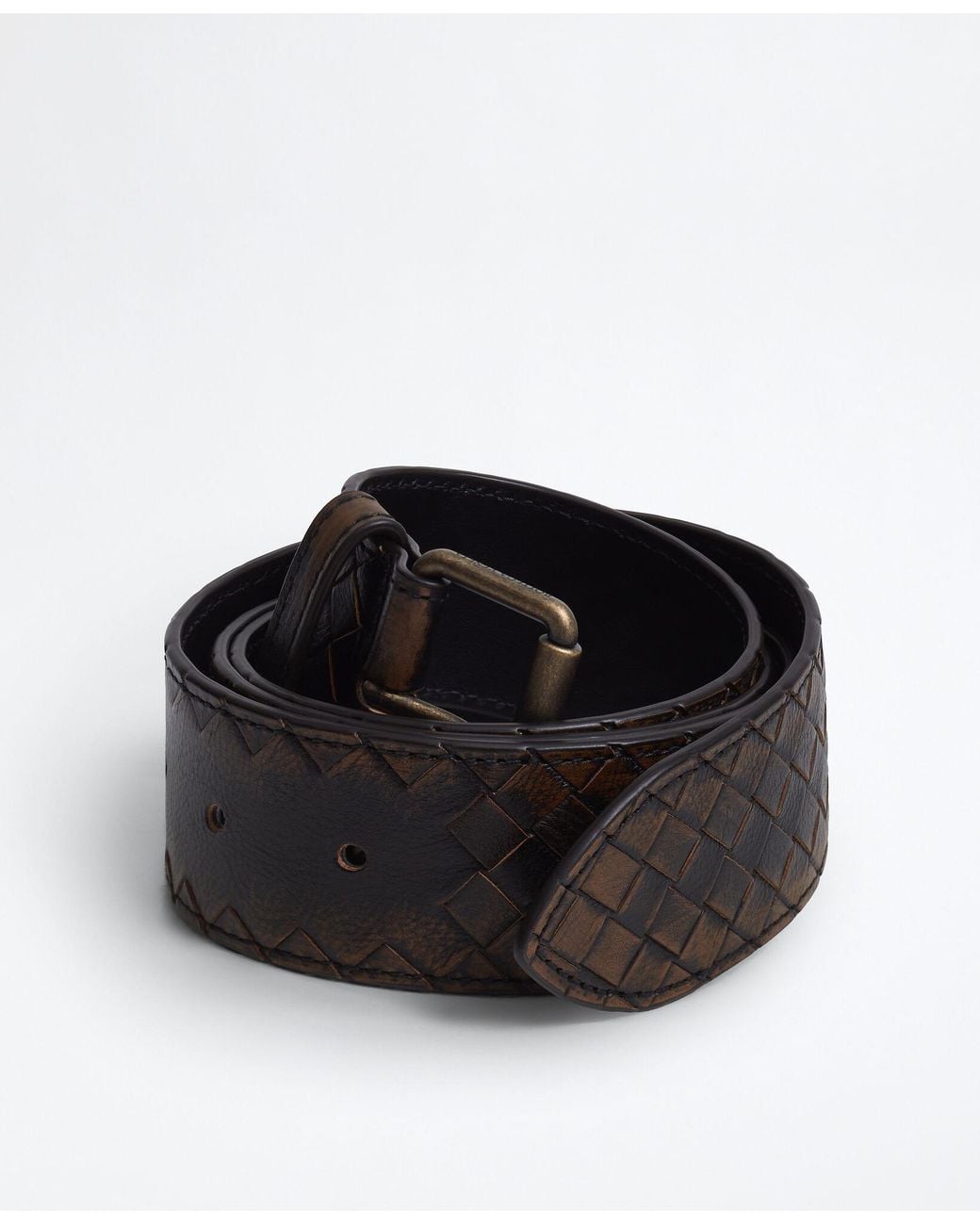 Bottega Veneta Black Johnny Belt