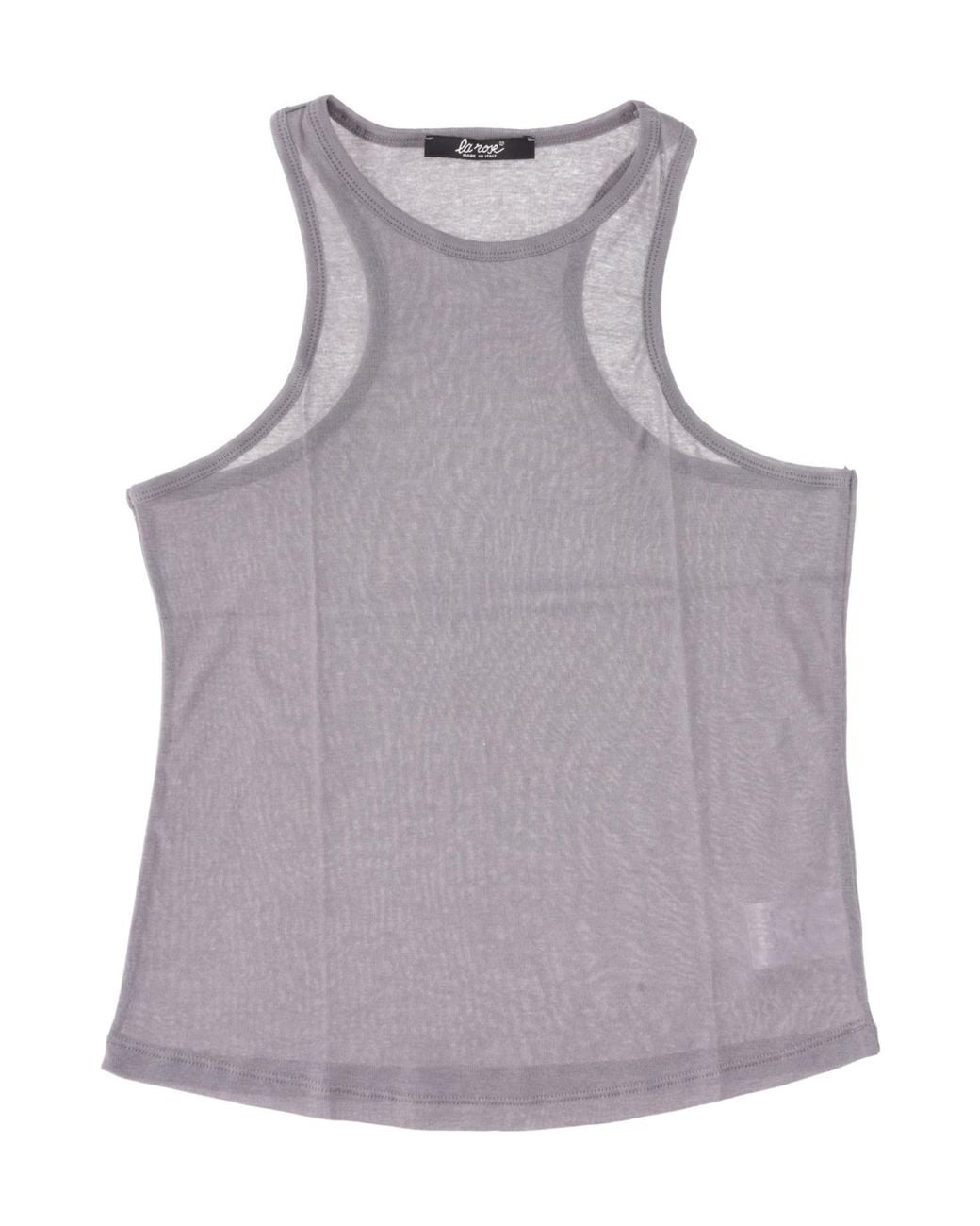 Lela Rose Purple Mesh Tank Top