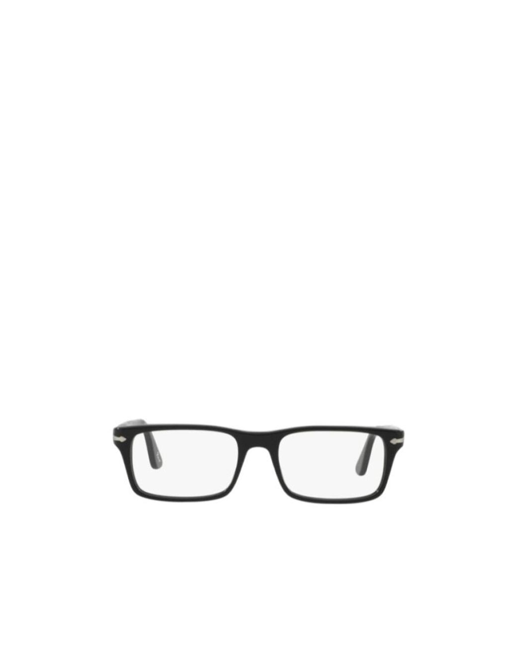 Persol White Rectangular Frame Glasses for men