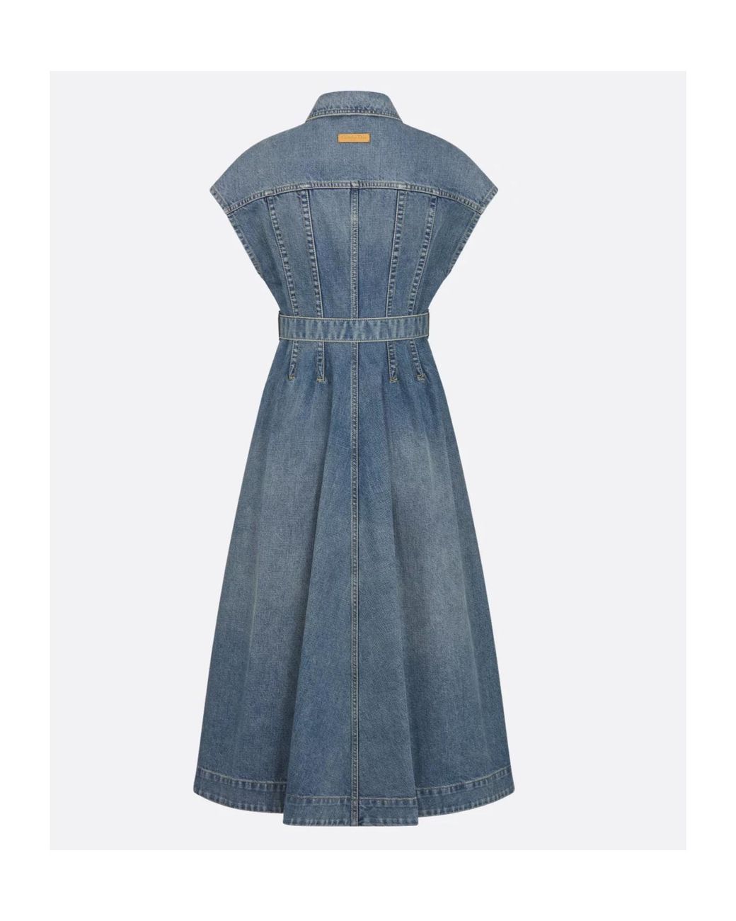 Dior Blue Mid-Length Flared Dress