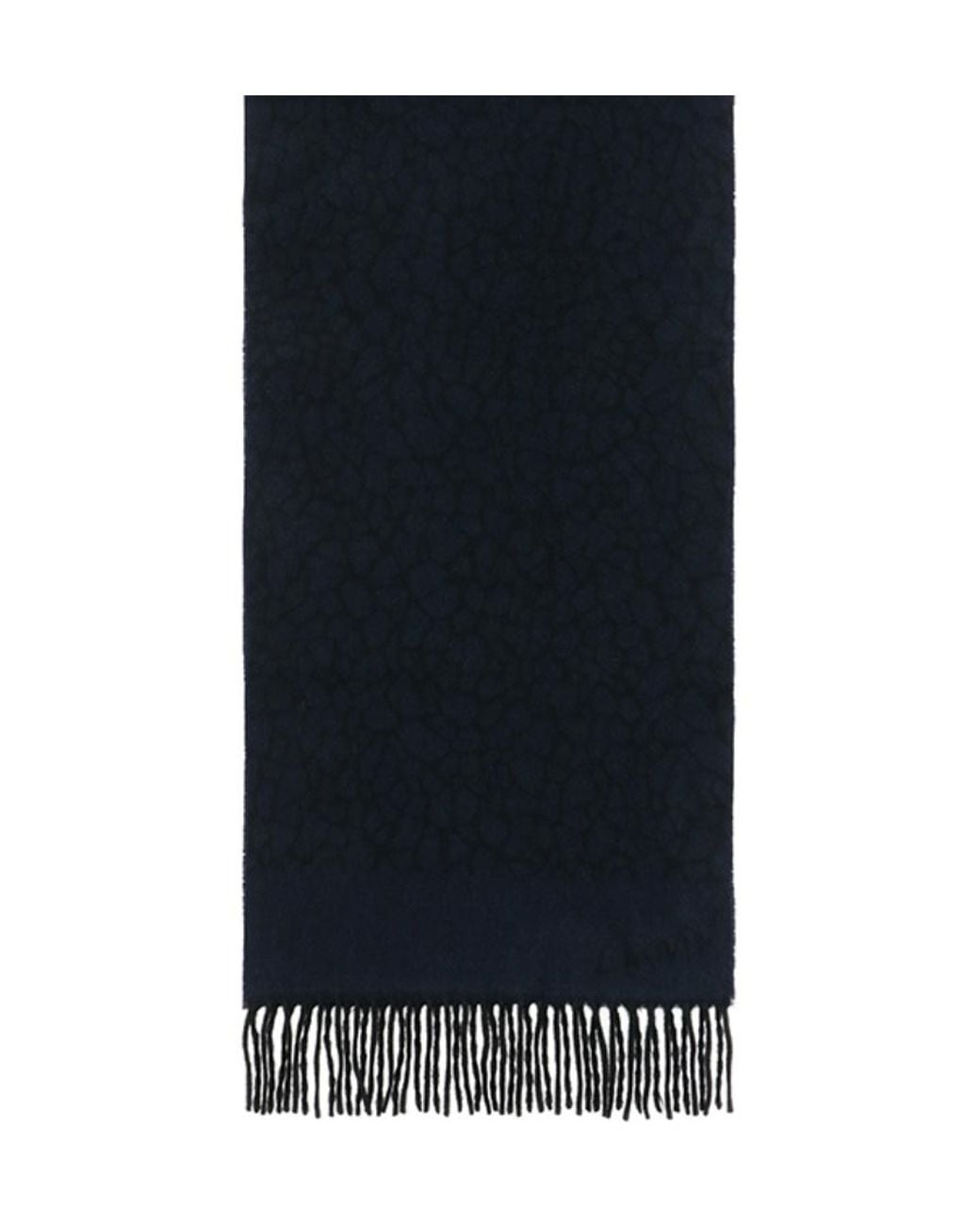Lanvin Black Tassel Scarf for men