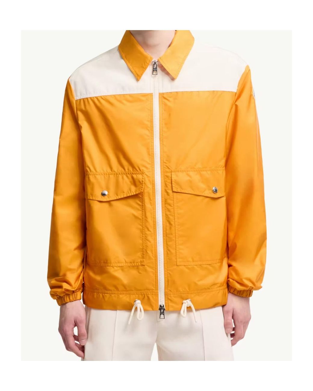 Moncler Orange Dirillo Shirt Jacket for men