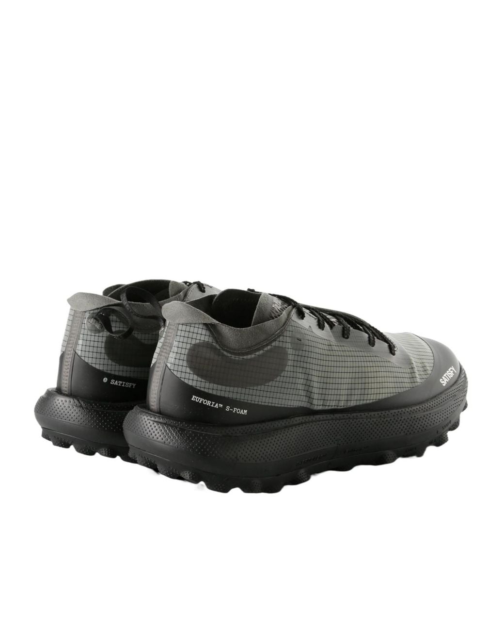 Satisfy Gray Round-Toe Sneakers for men