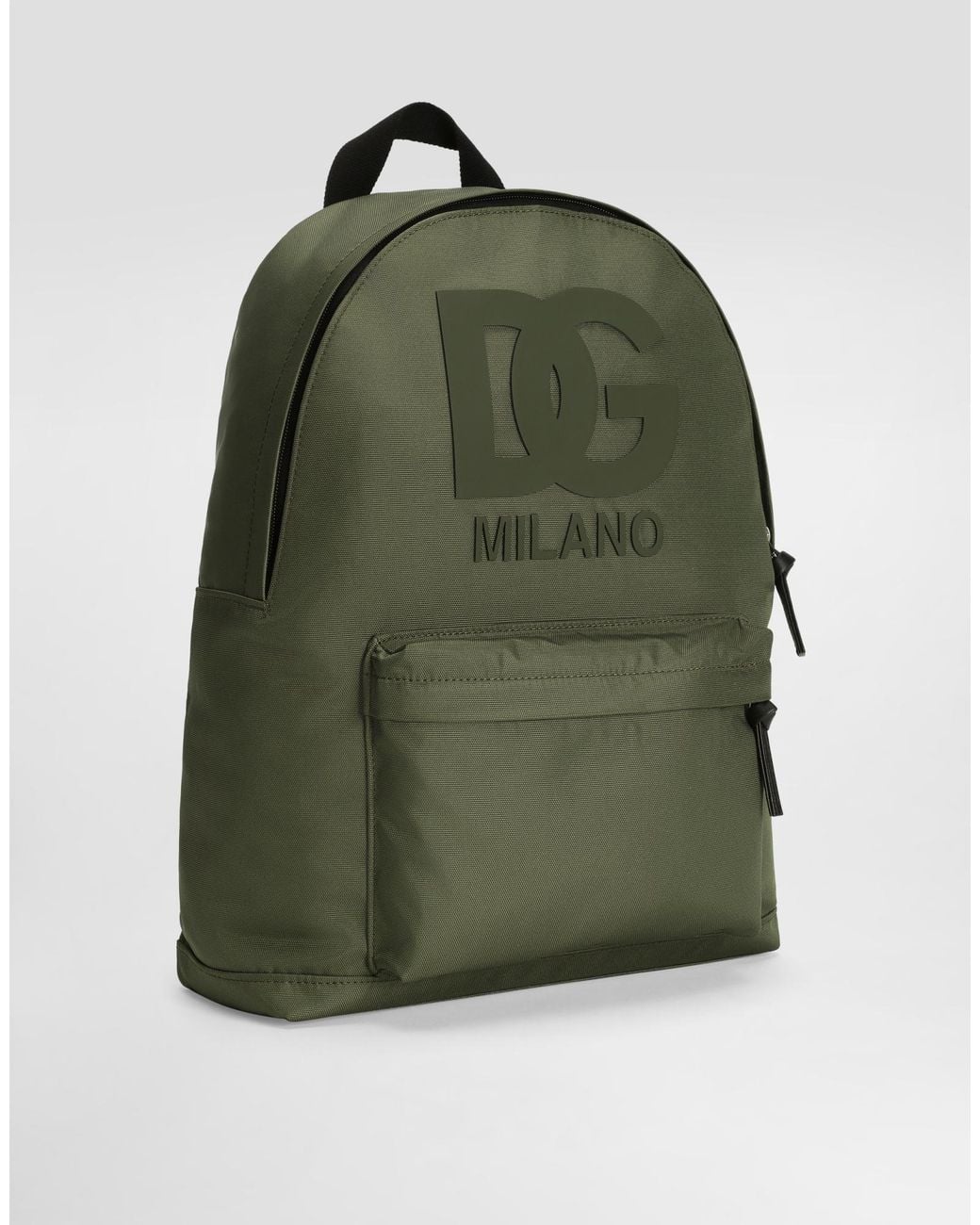 Dolce & Gabbana Green Logo Backpack