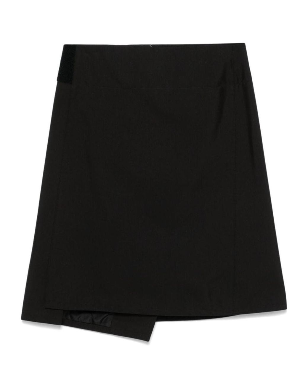 Alaïa Black Alaïa Touch-Strap Wrap Midi Skirt