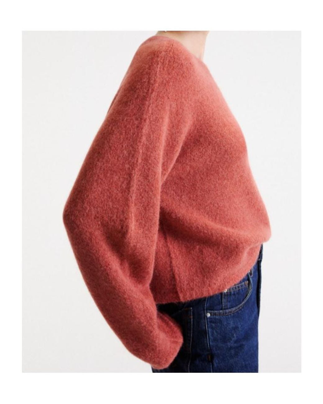 Marella Red Suri Alpaca Crew-Neck Jumper