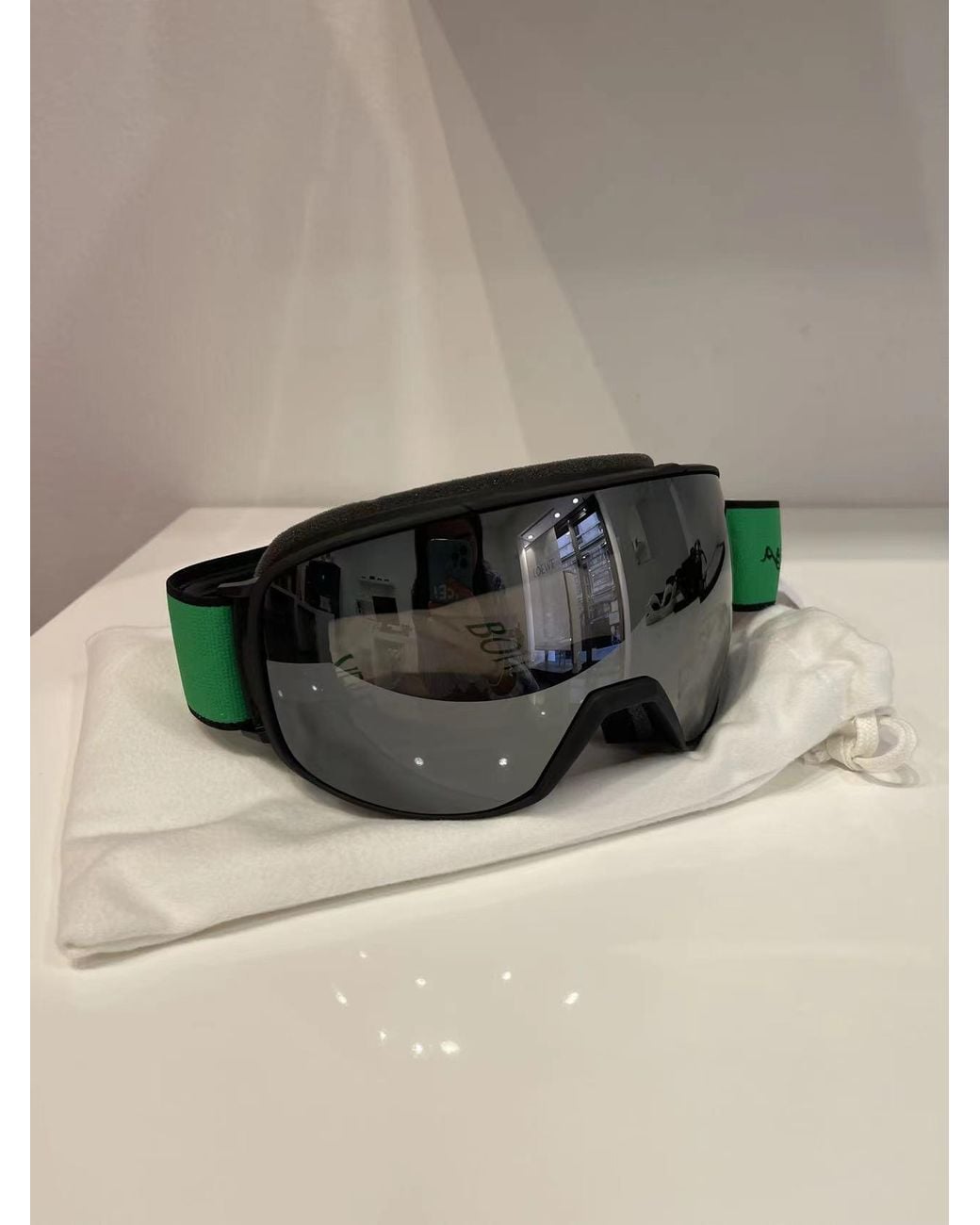 Bottega Veneta Gray Logo Goggles