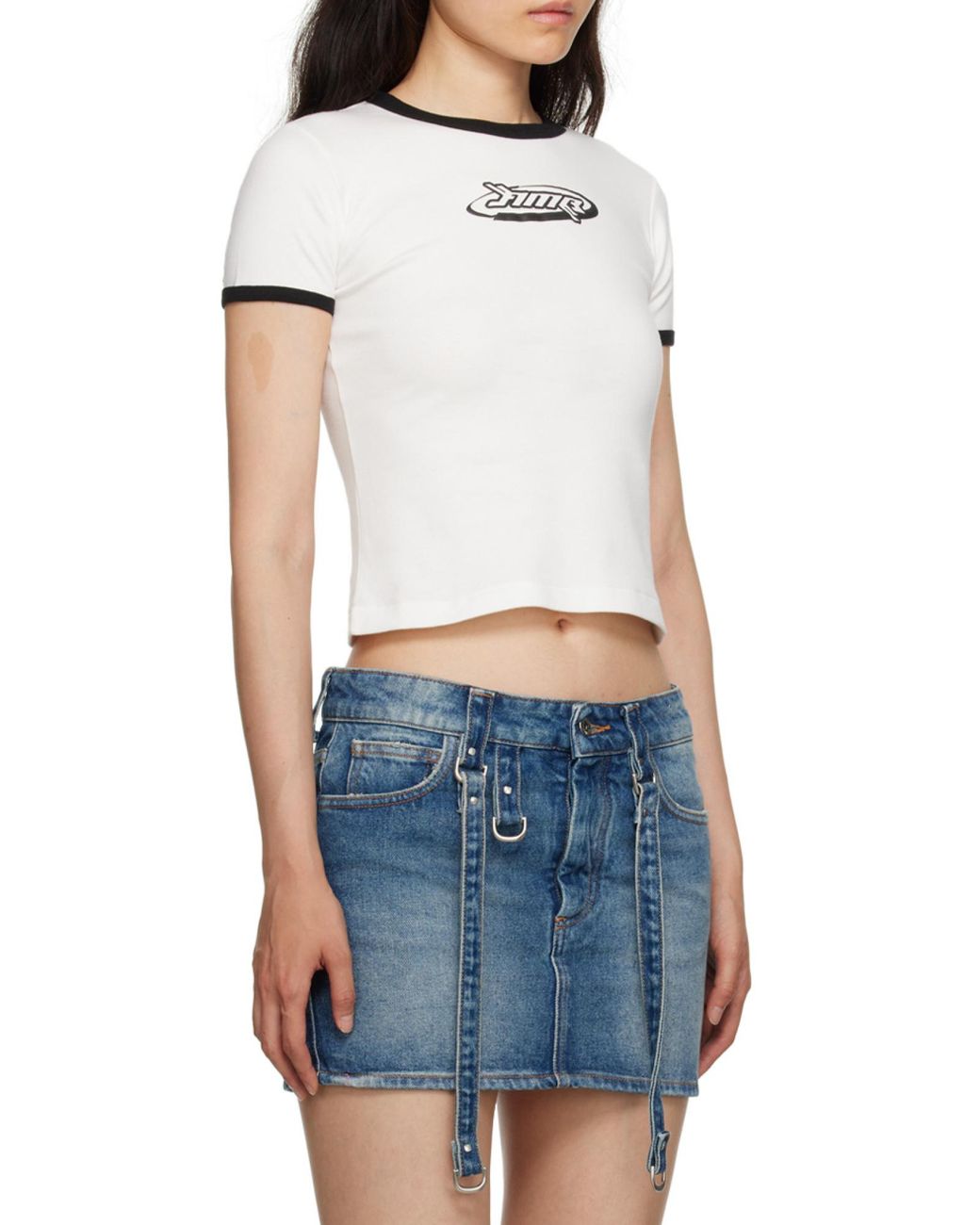 Ambush White Short-Sleeved Crewneck T-Shirt