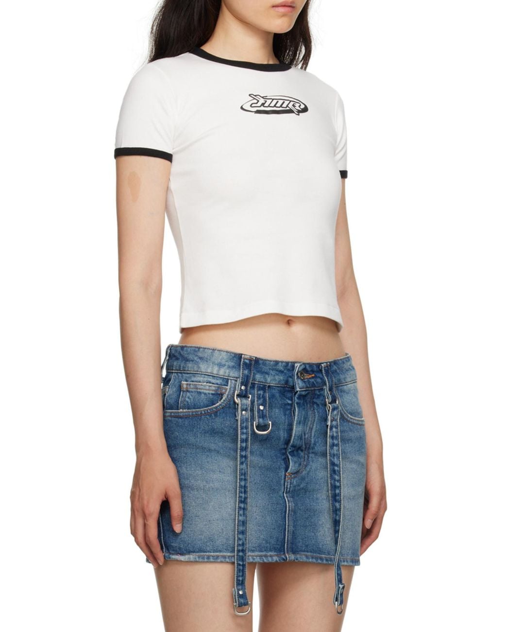 Ambush White Short-Sleeved Crewneck T-Shirt