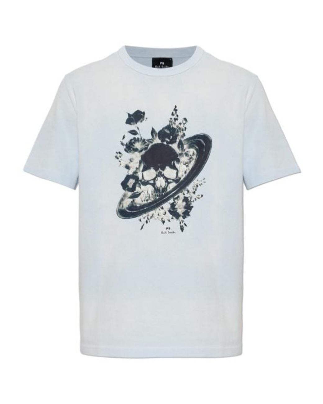 Paul Smith Gray Ps Paul Smith Skull Graphic T-Shirt for men
