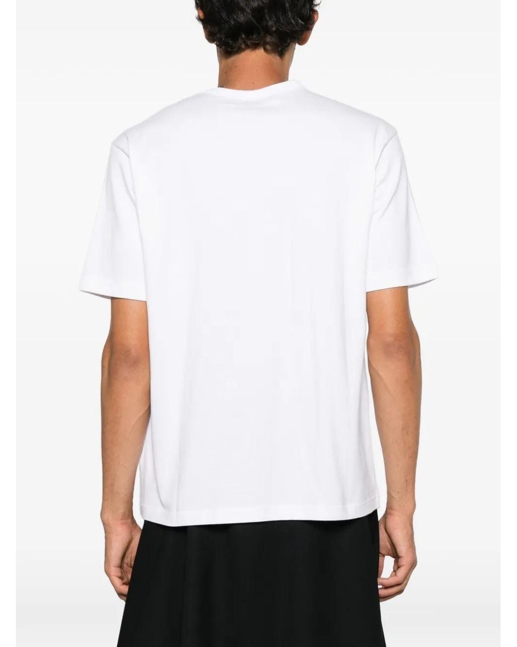 Comme des Garçons White Homme Logo-Print T-Shirt for men