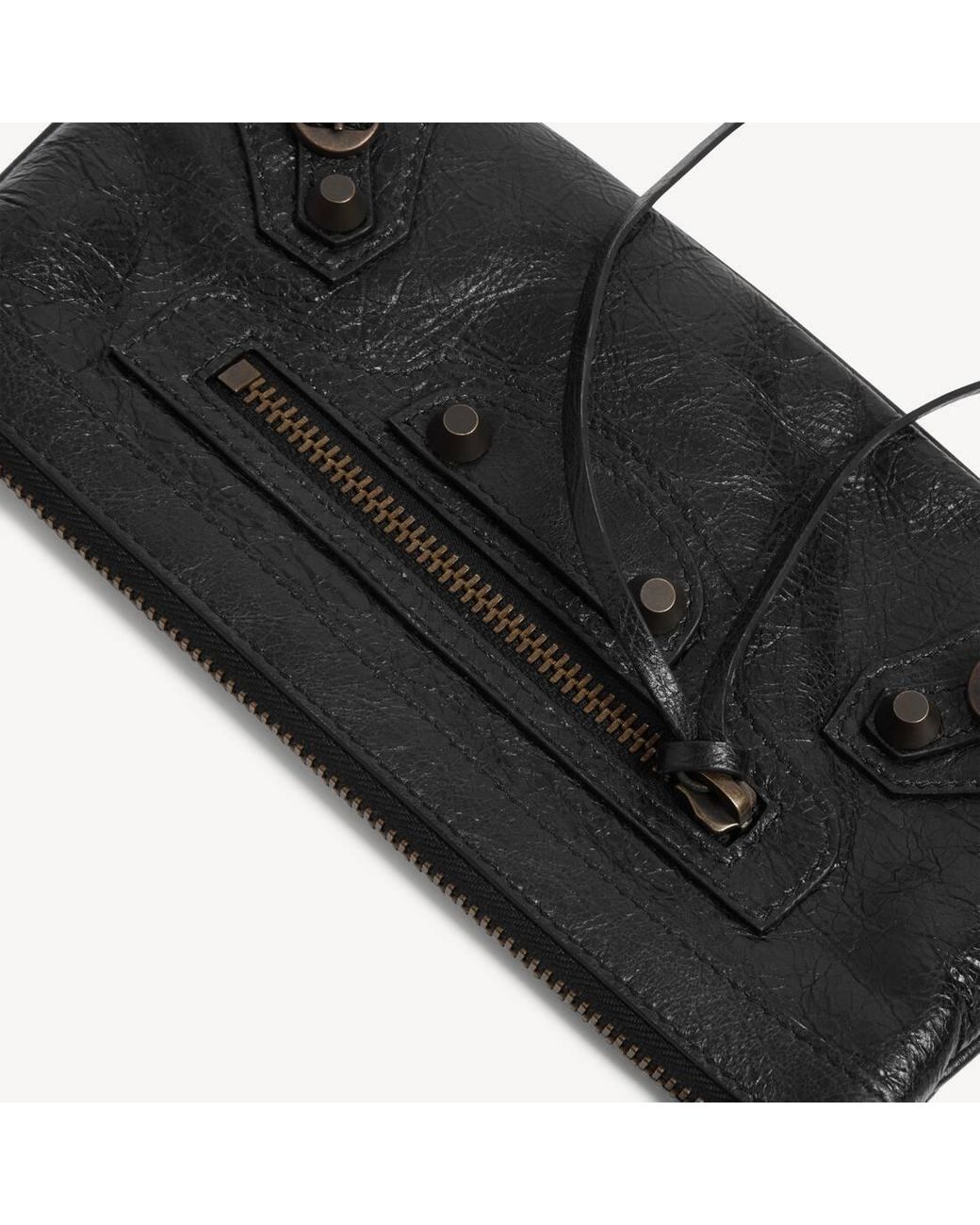 Balenciaga Black Le City Zip Shoulder Bag