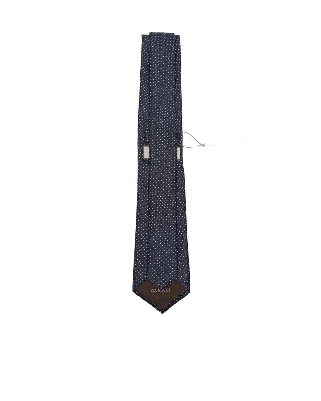 Canali Blue Pointed Tie for men