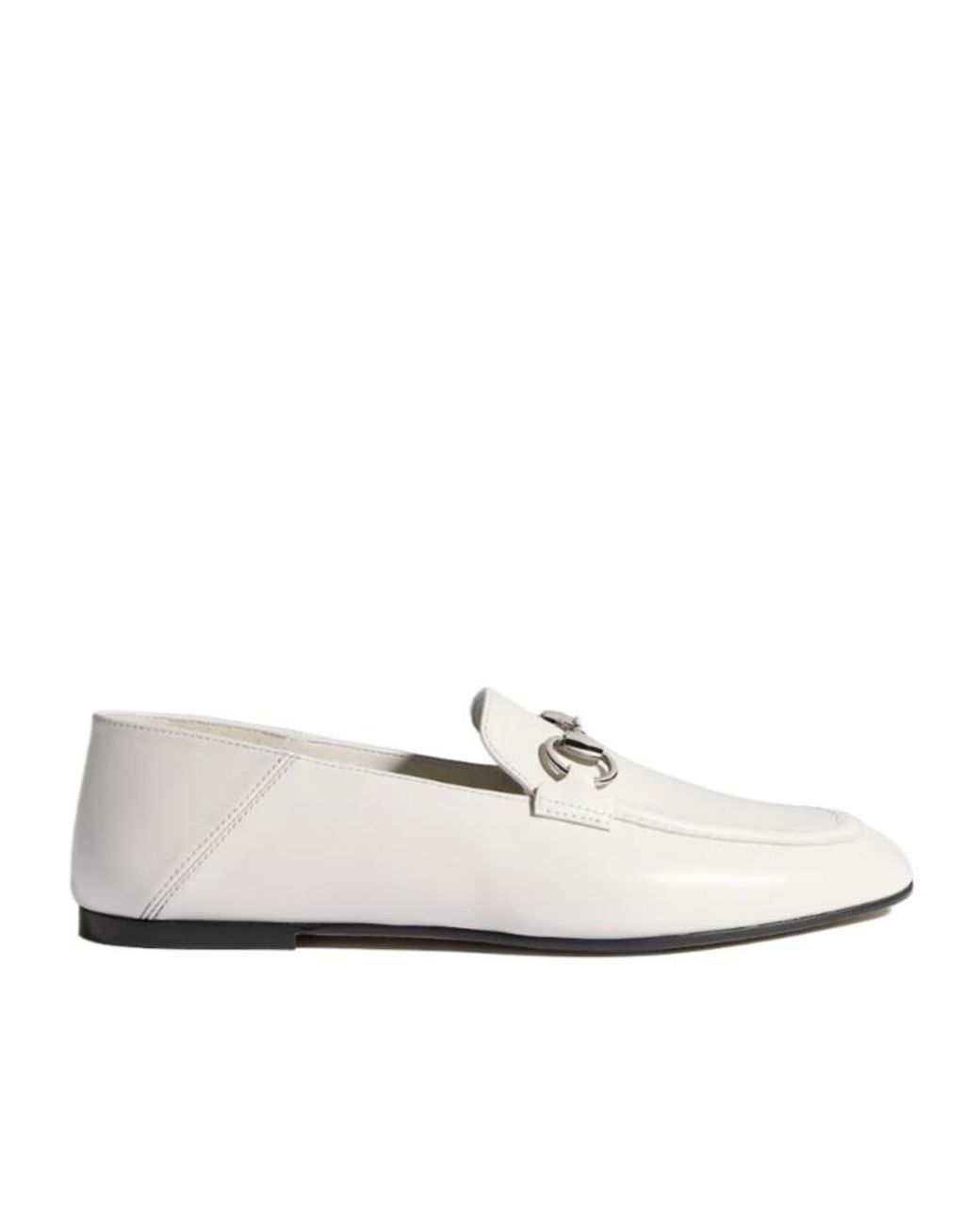 Gucci White Jordaan Soft Loafer