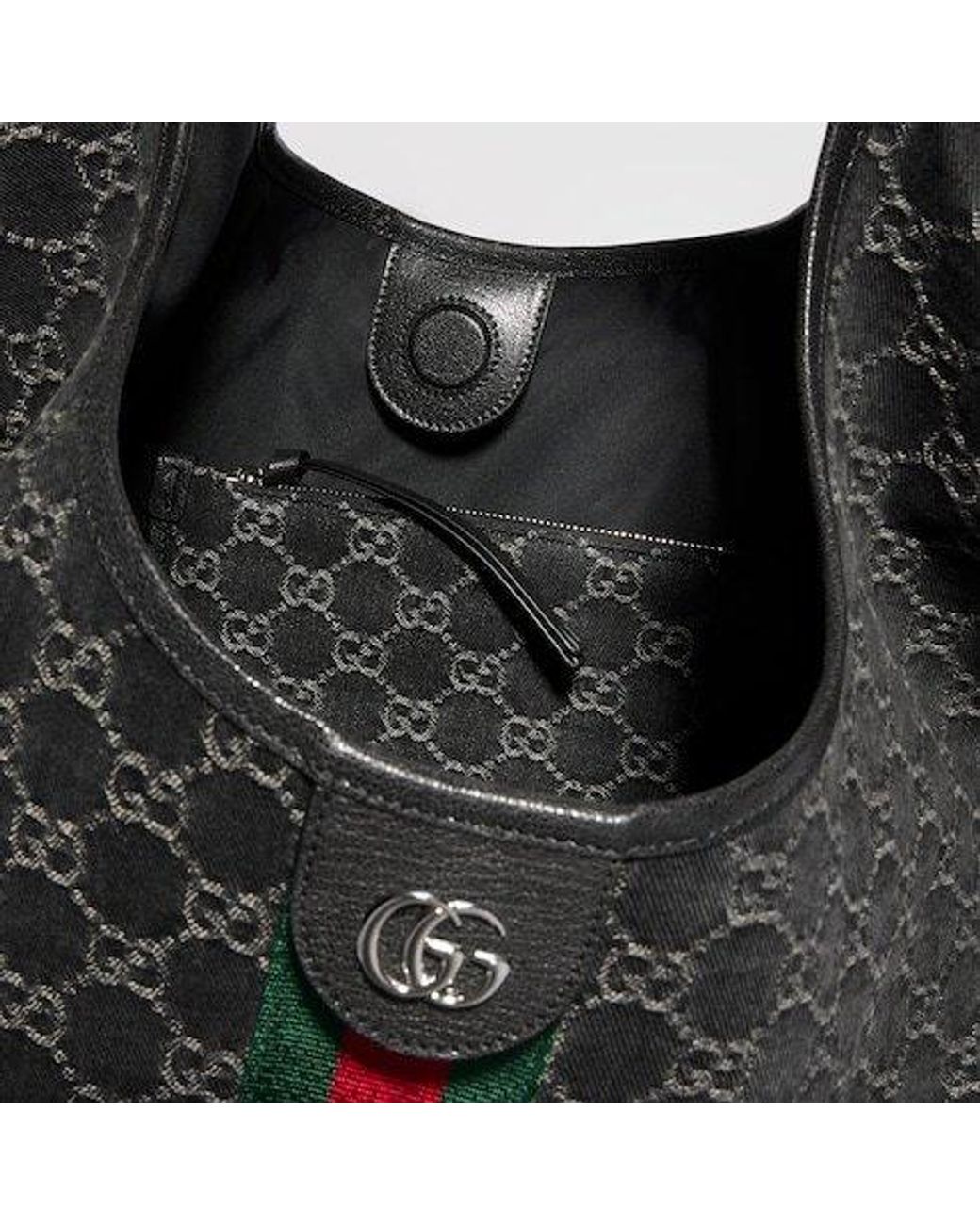 Gucci Black Giglio Large Tote Bag