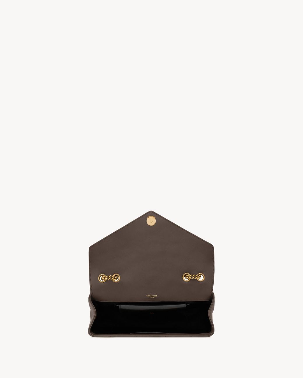 Saint Laurent Brown Loulou Medium Shoulder Bag