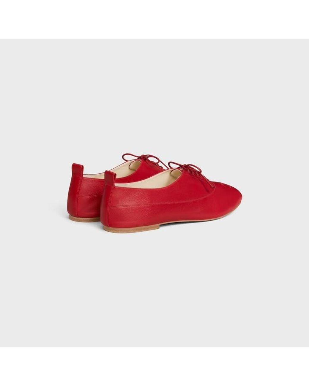 Céline Red Lise Perforated Triomphe Richelieu