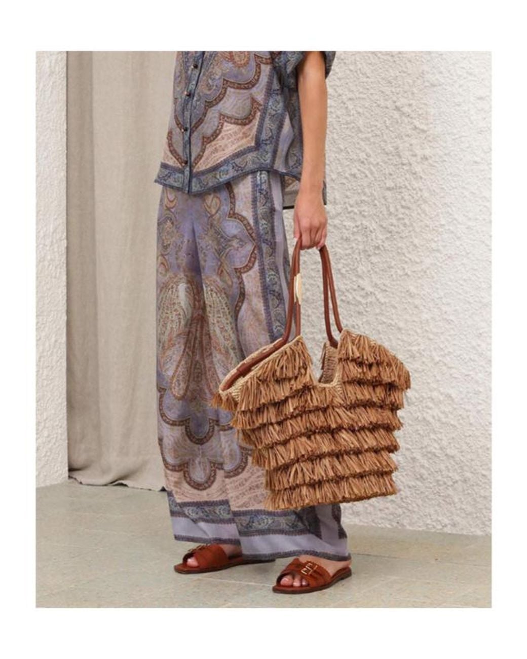 Zimmermann Purple Wide Trousers