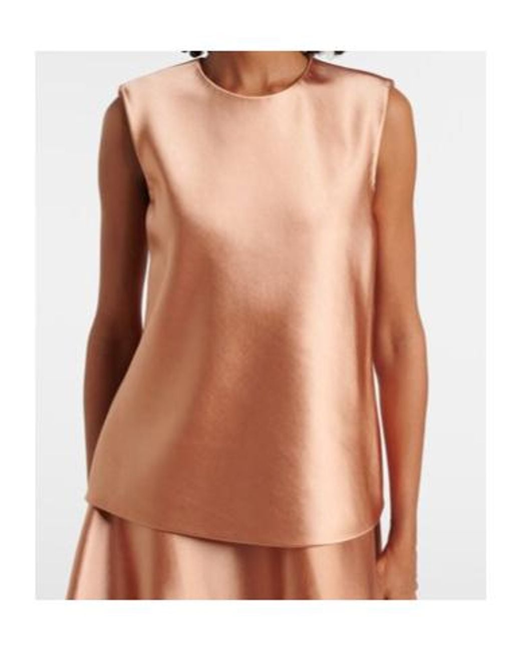 Carolina Herrera Pink Satin Top