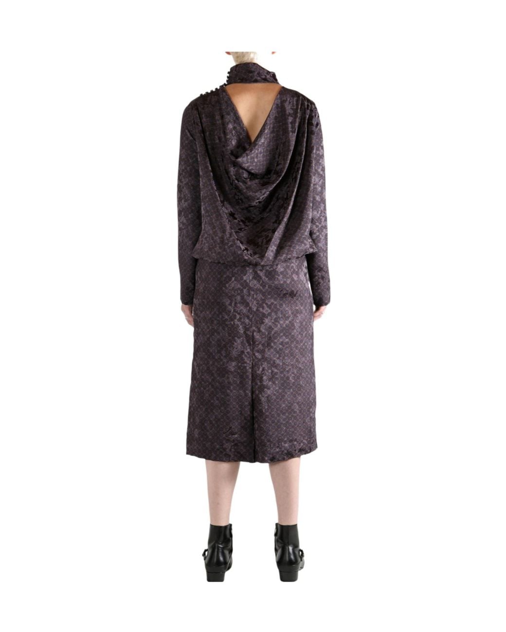 Dries Van Noten Multicolor Debo Jacquard Midi Dress