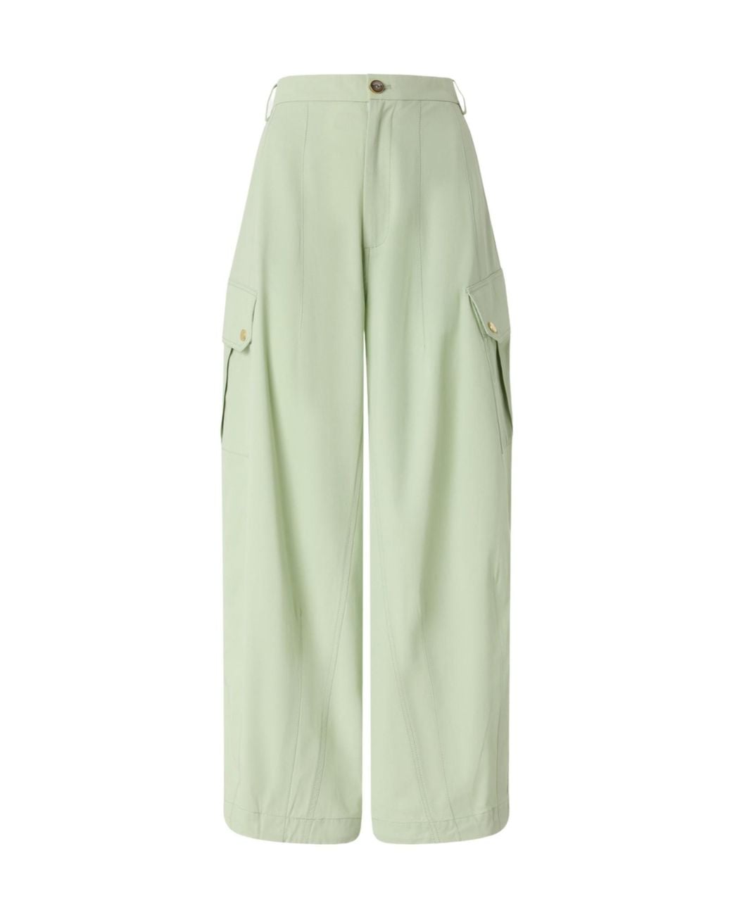 Pinko Green Flowing Trousers