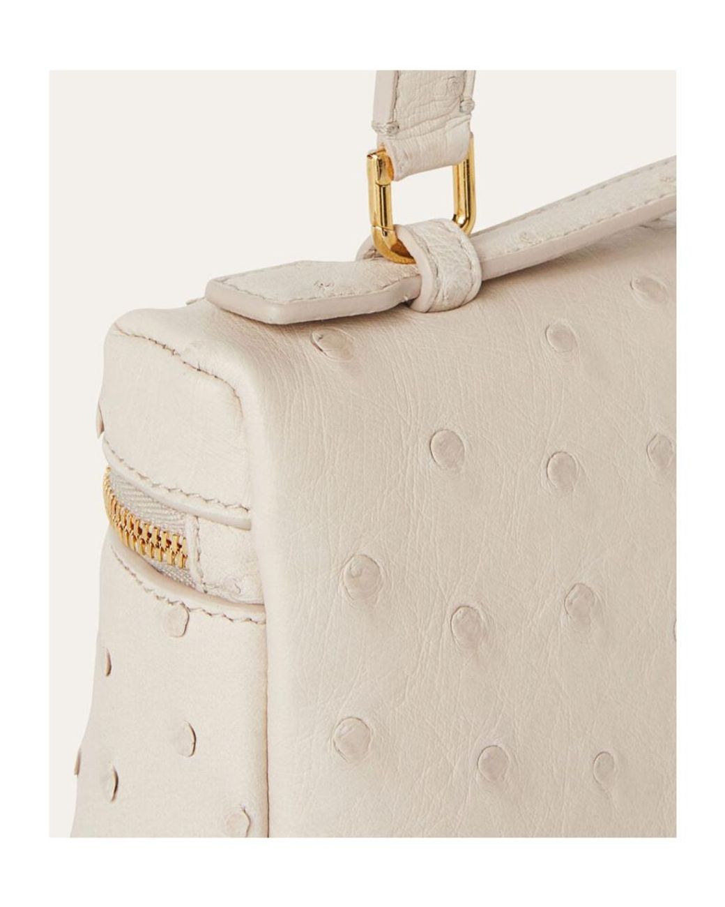 Loro Piana Natural Zippered Shoulder Bag