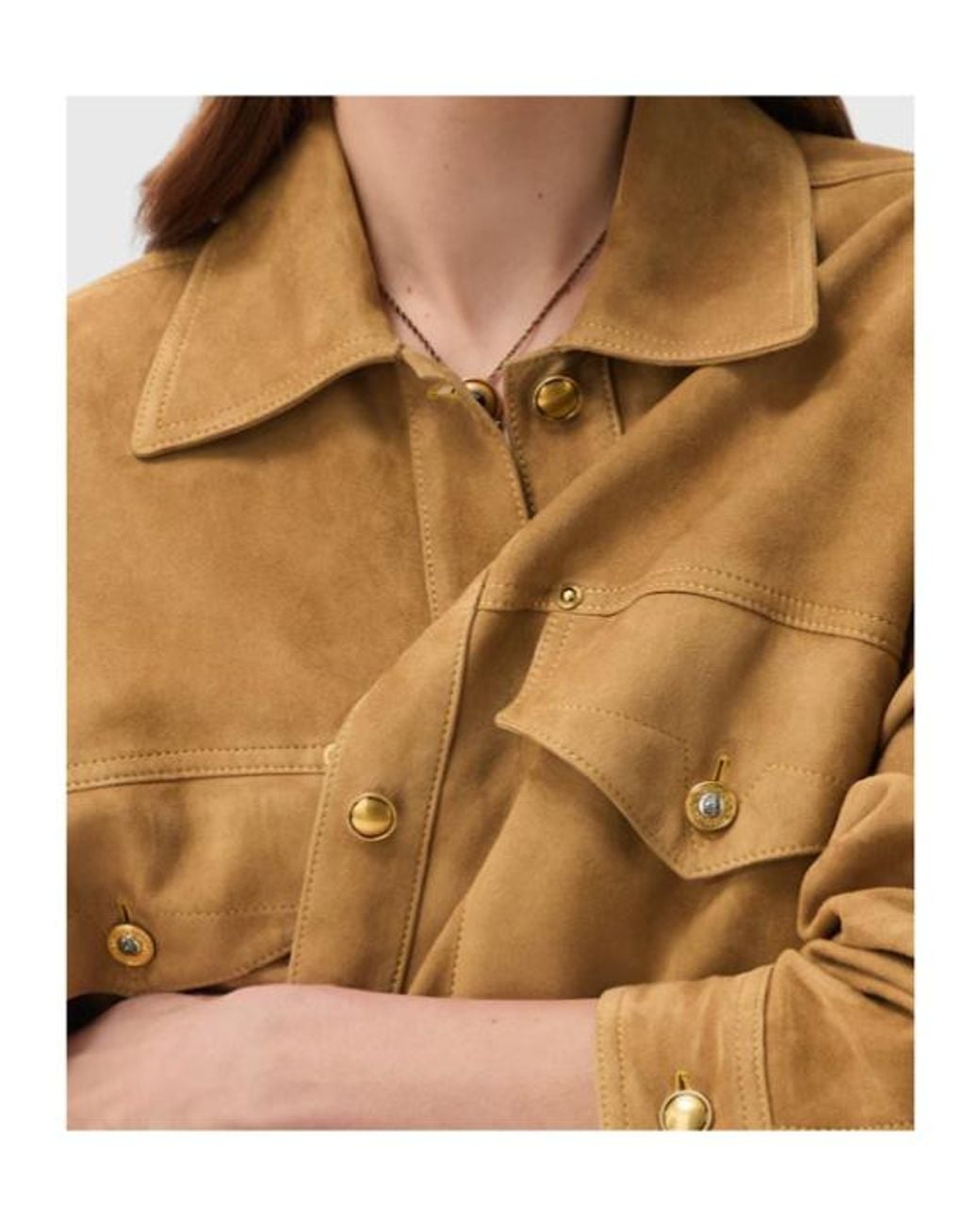 Versace Natural Long-Sleeved Button-Up Blouson