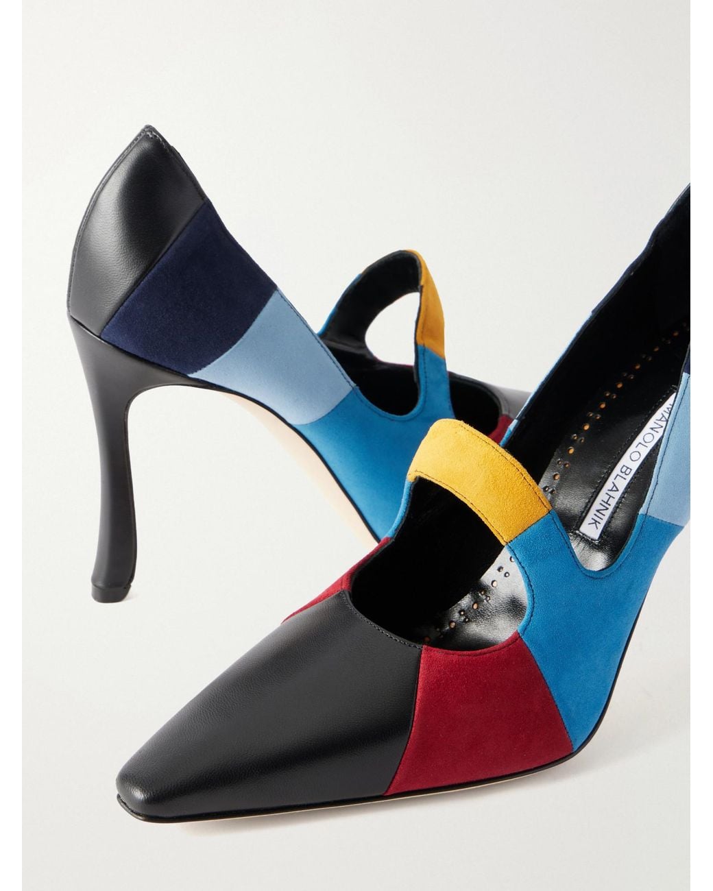 Manolo Blahnik Blue Handmade Mary Jane High Heels