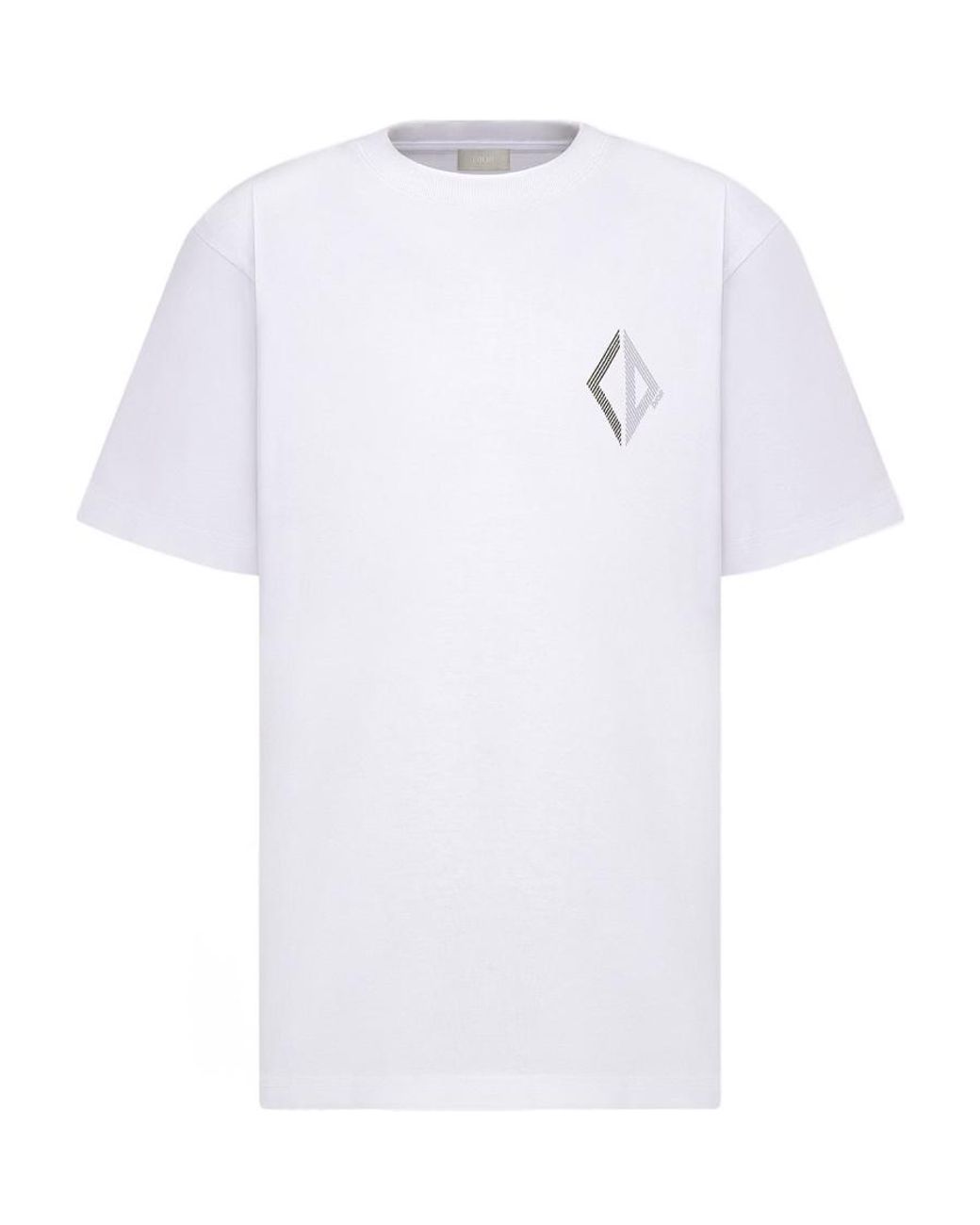 Dior White Cd Diamond Relaxed-Fit T-Shirt for men