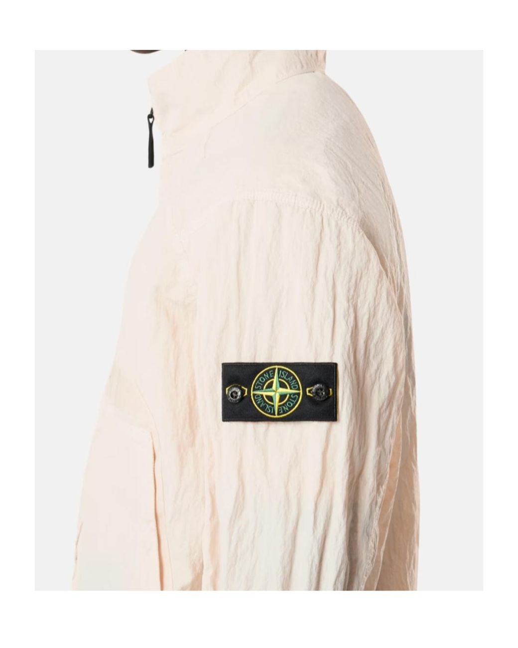 Stone Island Natural Stand-Collar Zip Jacket for men