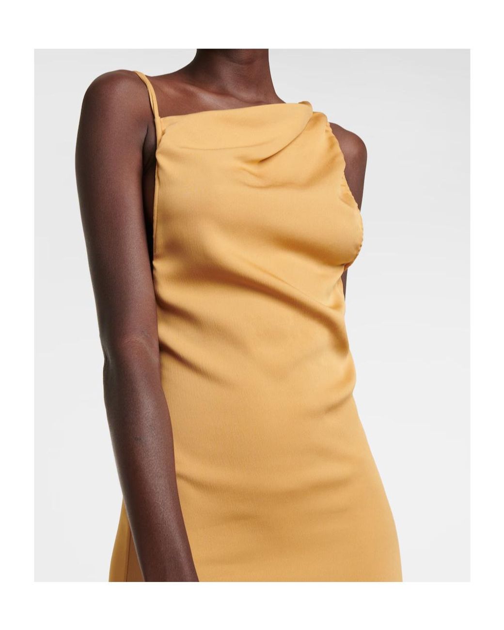 Christopher Esber Metallic Asymmetrical Design Dress