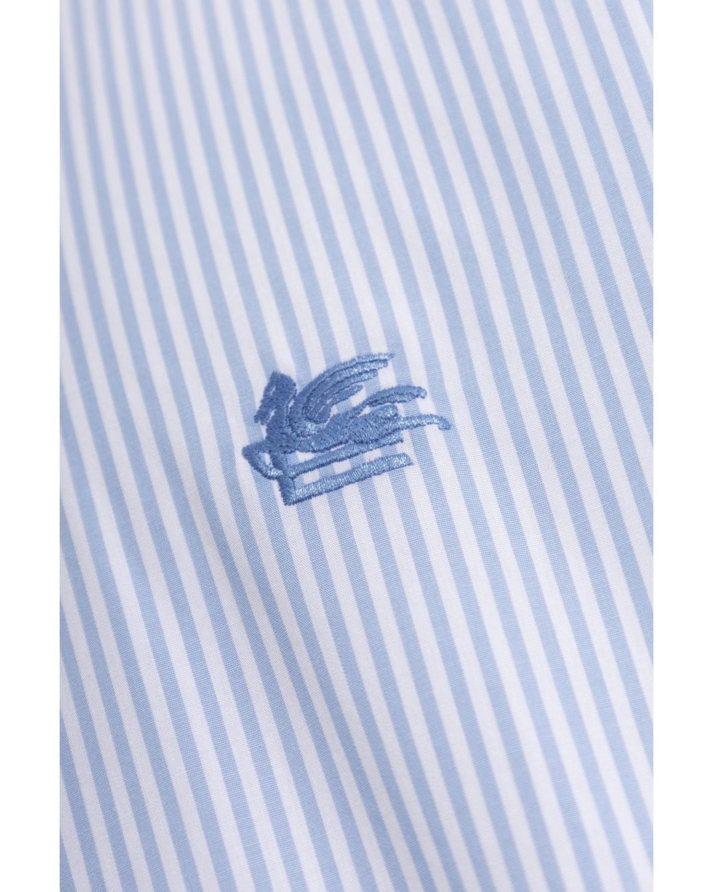 Etro Blue Striped Button-Up Shirt for men