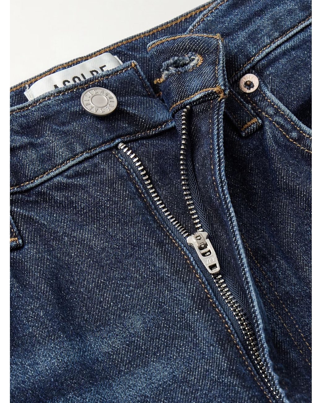 Agolde Blue Straight Jeans for men