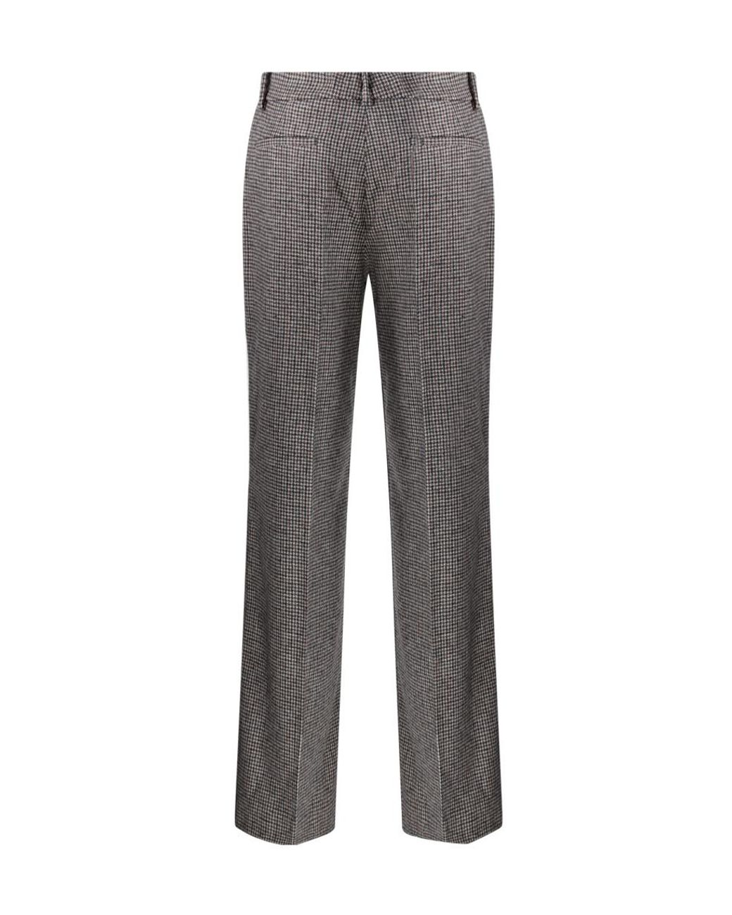 P.A.R.O.S.H. Gray Checked Trousers
