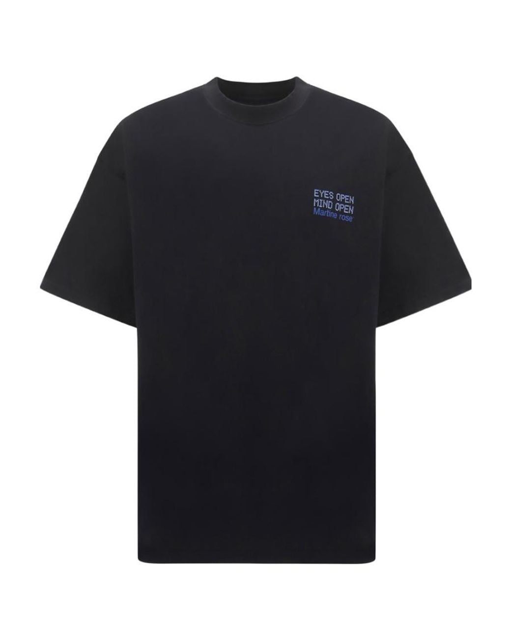 Martine Rose Black Logo Short-Sleeved T-Shirt for men