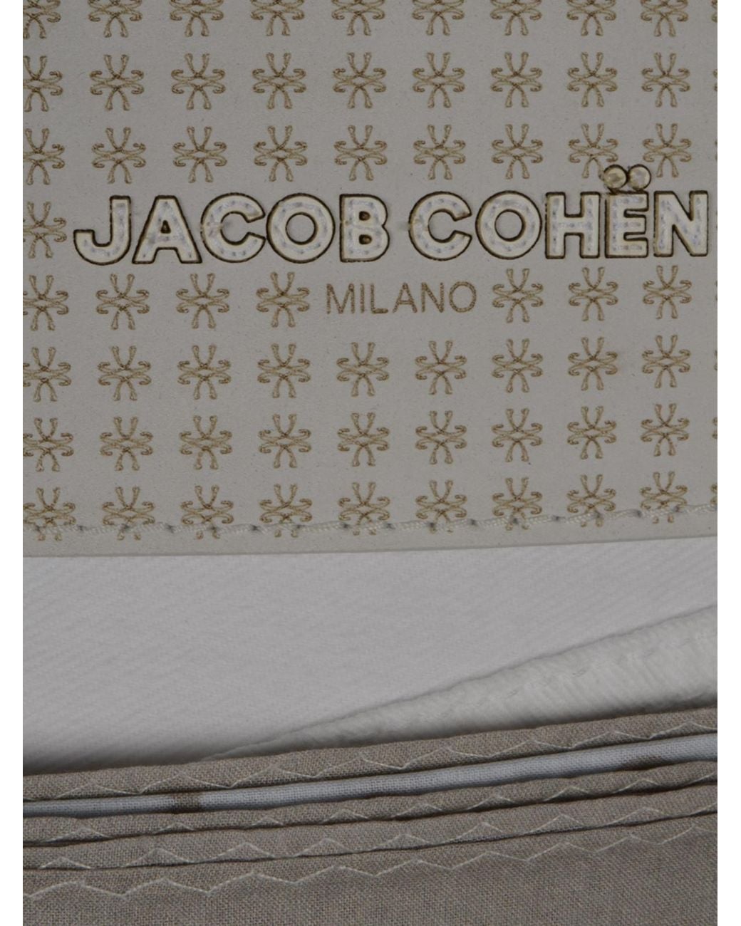 Jacob Cohen Gray Logo Patch Straight-Leg Pants for men
