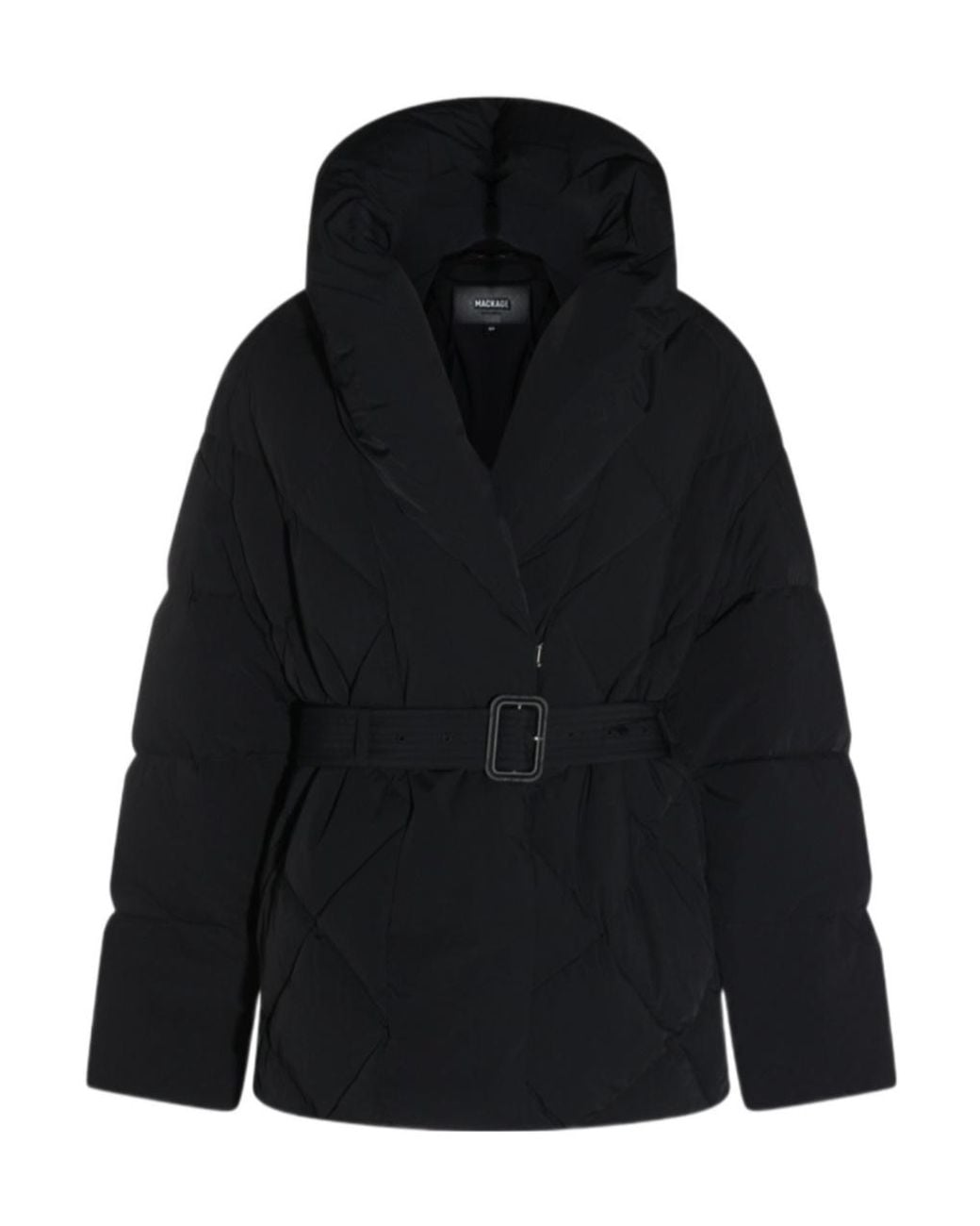 Mackage Black Down Belted Jacket