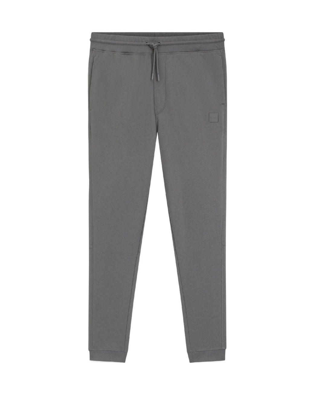 Boss Gray Solidcolor Sweatpants for men