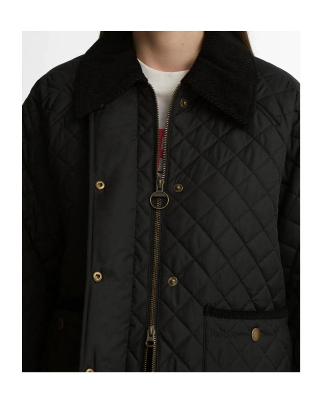 Barbour Black Ava Quilted Jacket