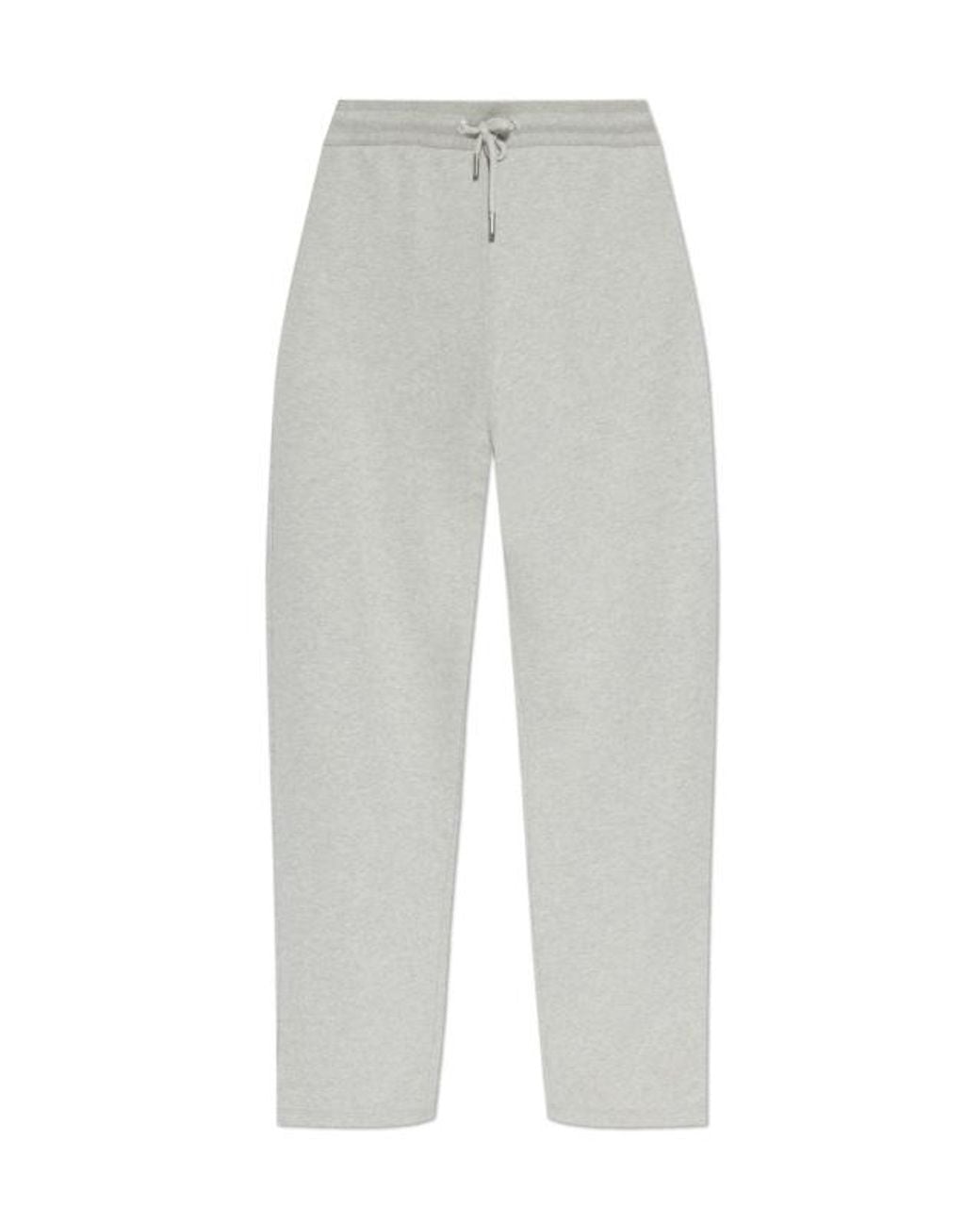 AMI Gray Drawstring Wide-Leg Trousers for men