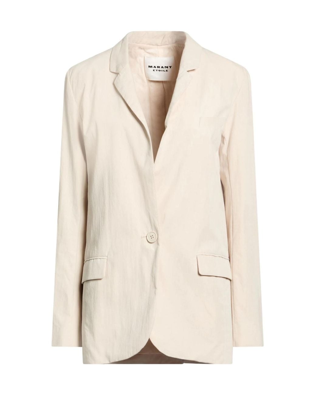 Isabel Marant Natural Single-Breasted Blazer