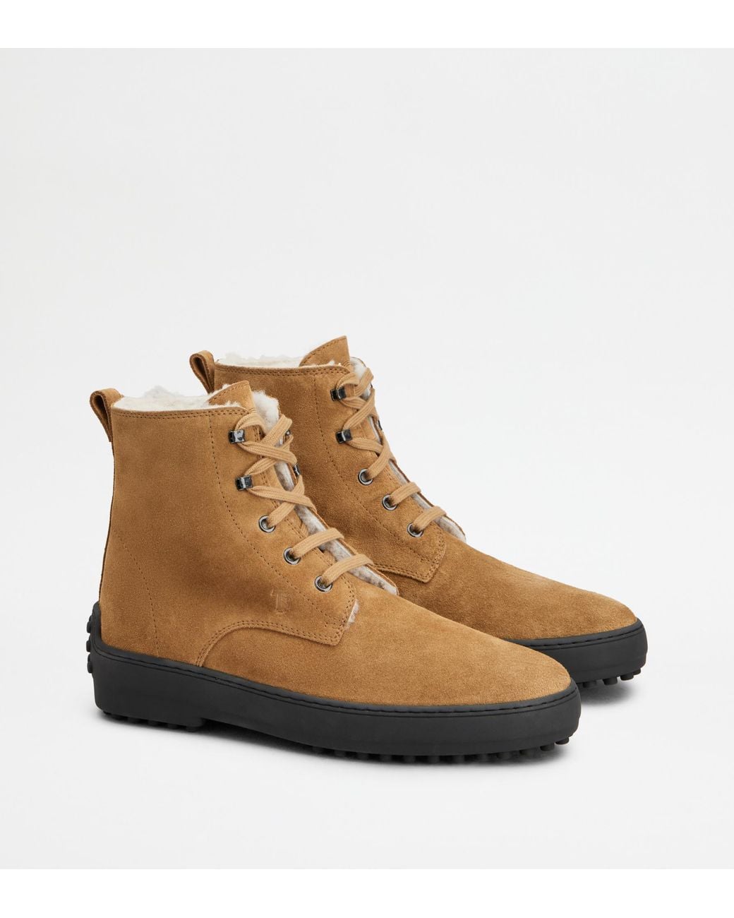 Tod's Brown Winter Gommino Ankle Boots