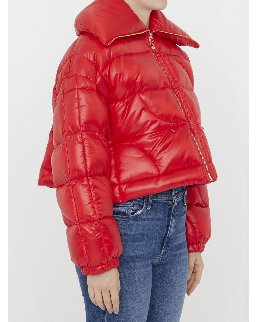 Patou Red Jp Short Puffer Jacket