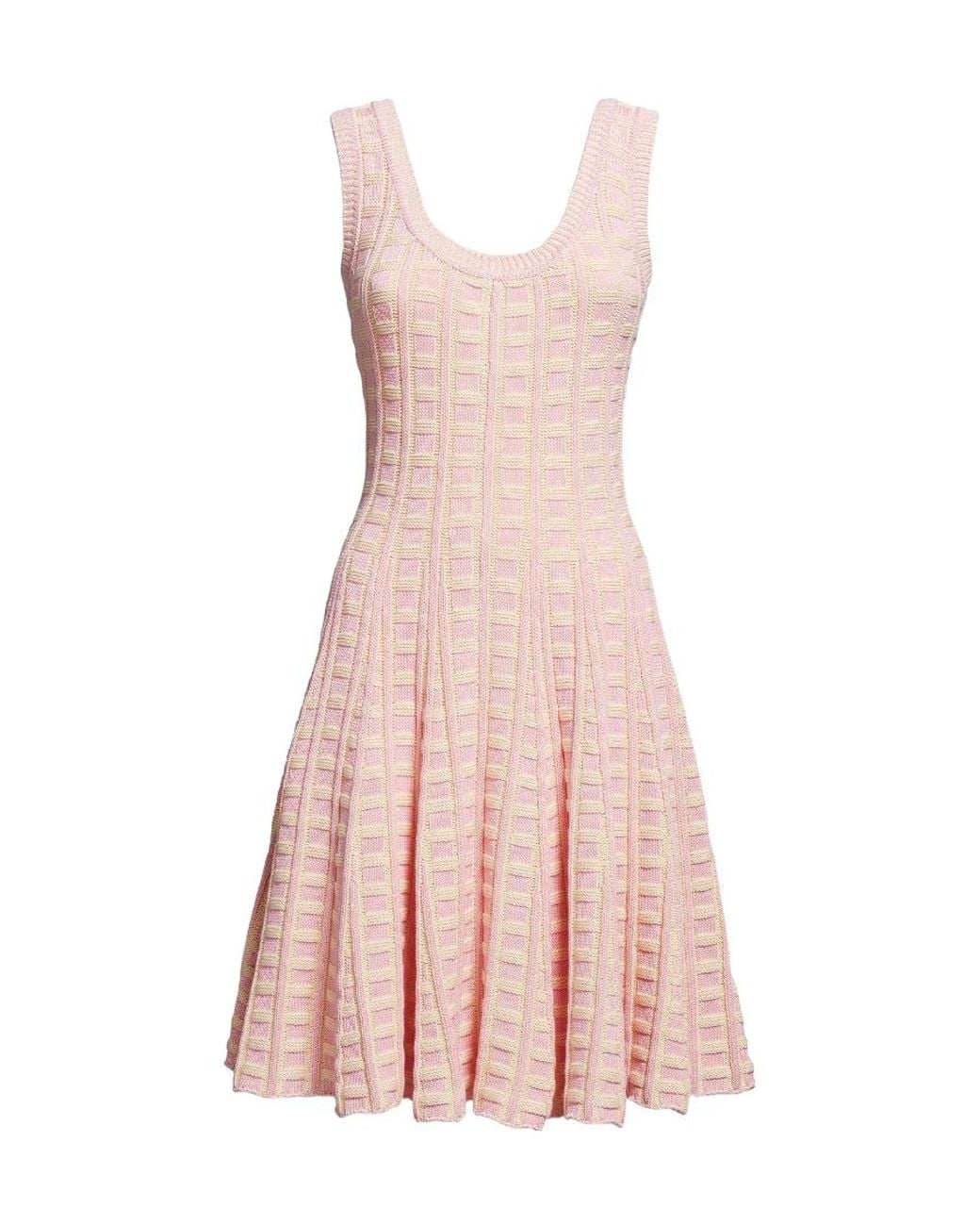 Marni Pink Scoop-Neck Cotton Dress