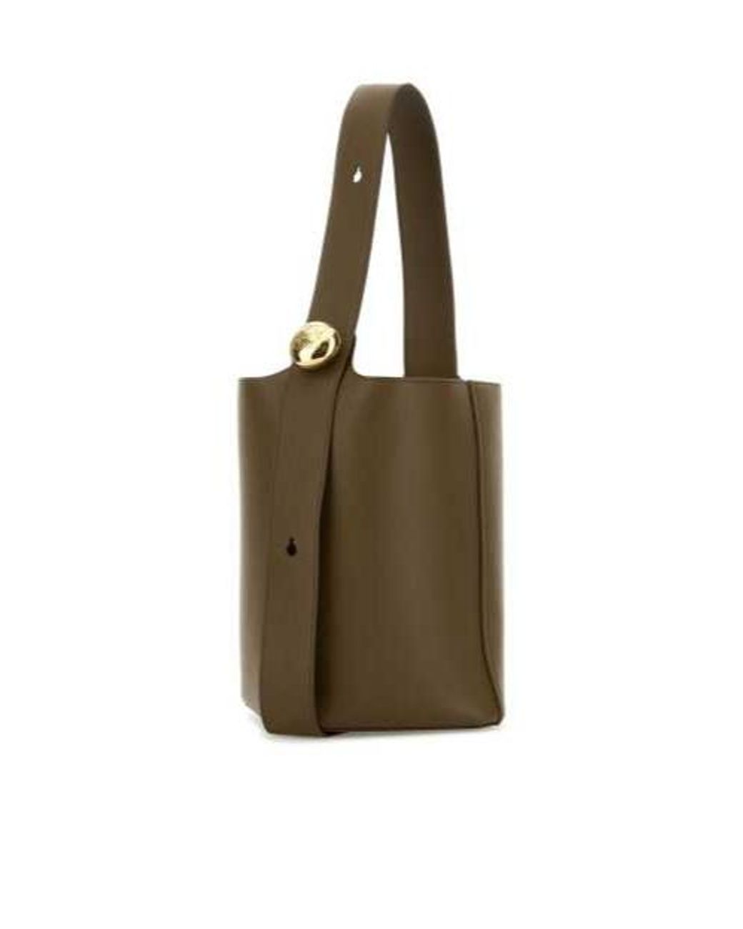 Loewe Green Medium Pebble Bucket