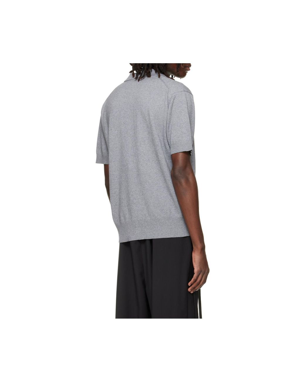 Vivienne Westwood Gray Short-Sleeve Button Cardigan for men