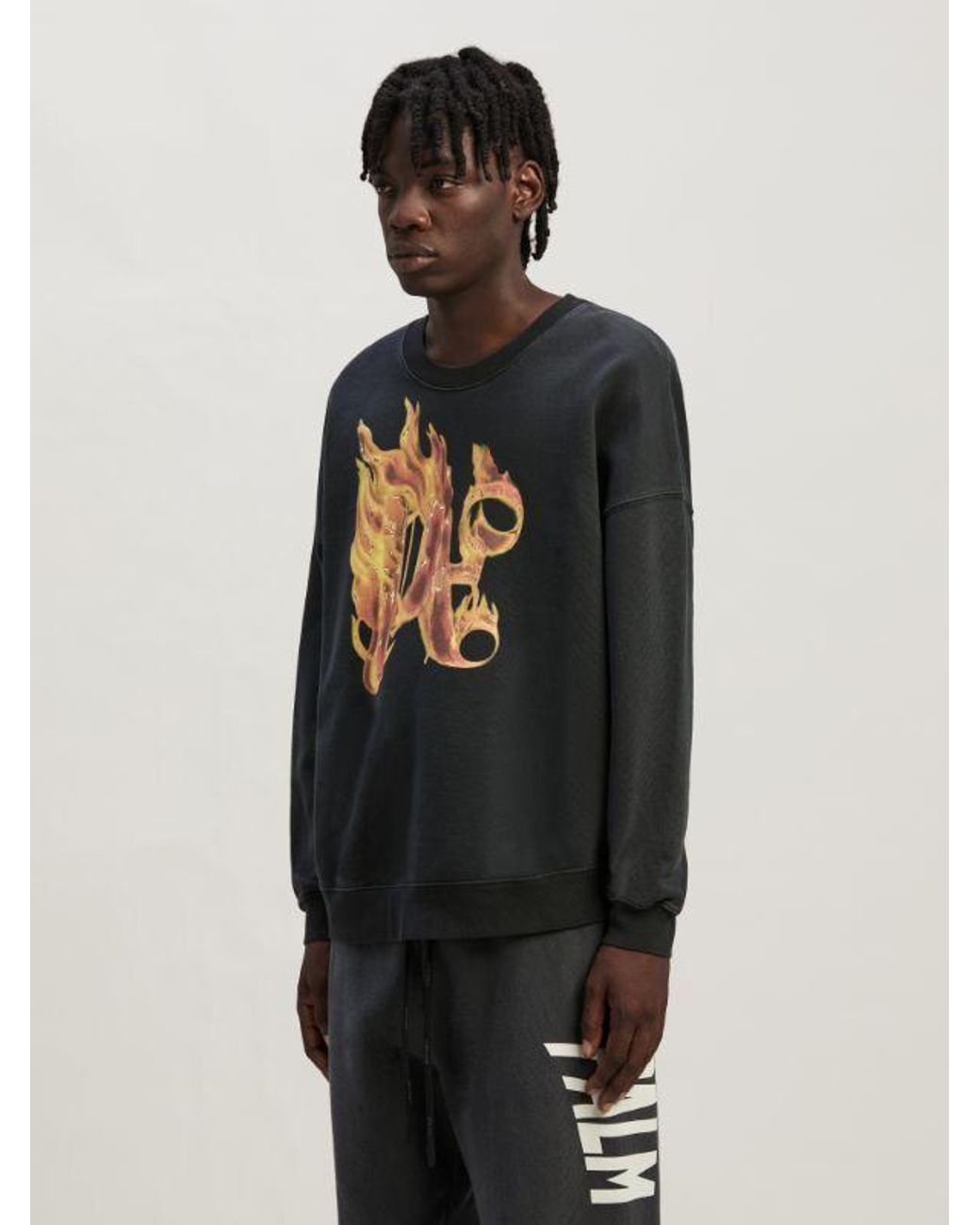 Palm Angels Black Sweatshirts for men
