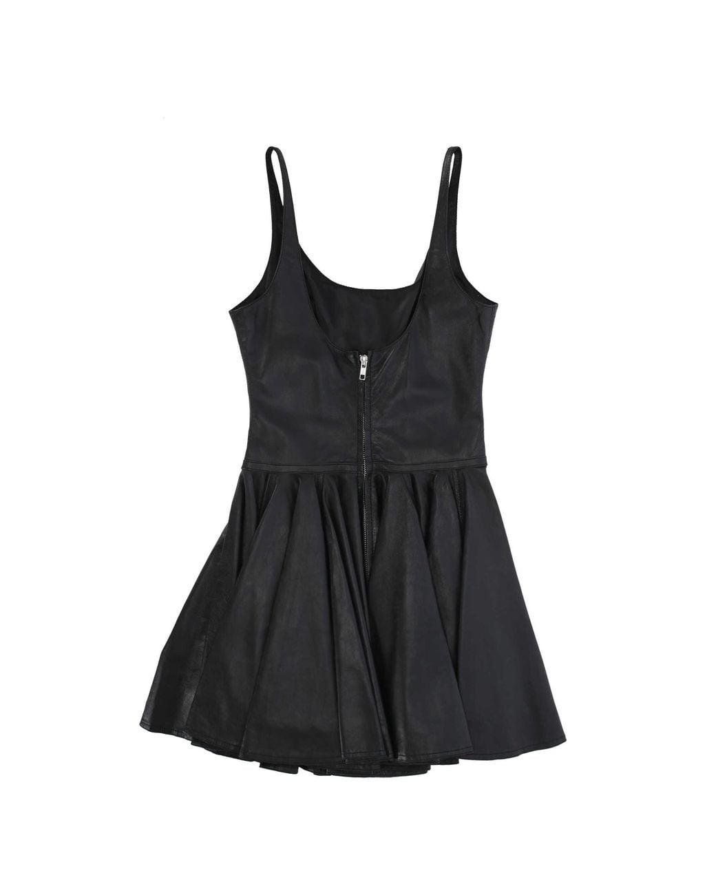 Haikure Black Lucrezia Leather Mini Dress