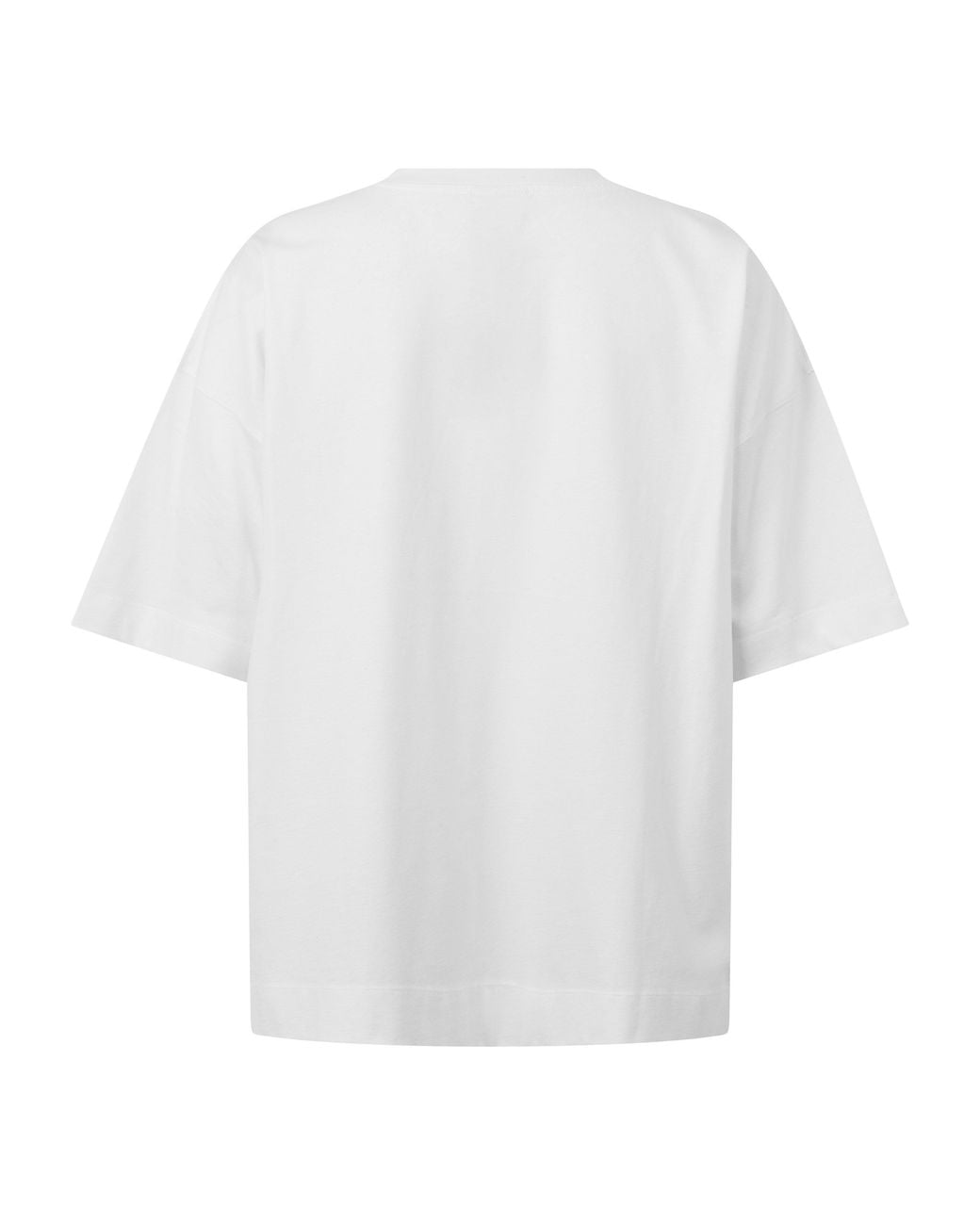 Dries Van Noten White All-Cotton Loose T-Shirt for men