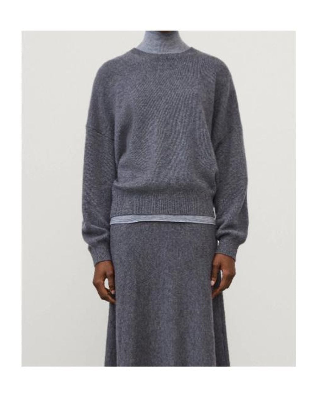 Lisa Yang Gray Veira Relaxed Knitted Sweater